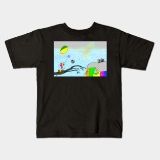 Baby bird named Avalon is getting ready to fly 🎈 Kids T-Shirt